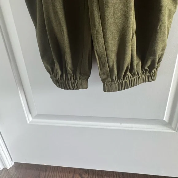 NWT Overalls Jumpsuits Loose Sleeveless Adjustable Spaghetti Strap Wide Leg Long - Picture 6 of 7